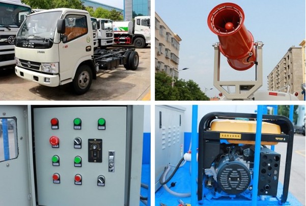 灑水車帶霧炮的結構圖 灑水車帶霧炮的結構圖