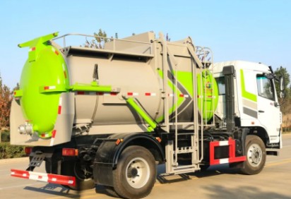 東風(fēng)KL5國(guó)六9m3圓罐餐廚垃圾車圖片 東風(fēng)KL5國(guó)六9m3圓罐餐廚垃圾車圖片