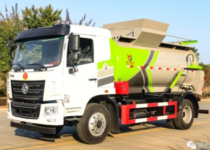 東風(fēng)KL5國(guó)六9m3圓罐餐廚垃圾車圖片 東風(fēng)KL5國(guó)六9m3圓罐餐廚垃圾車圖片