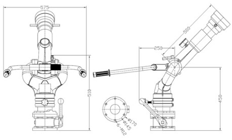 成都威斯特固定式消防炮 成都威斯特固定式消防炮